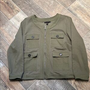 Banana Republic Olive Green Zip-Up Jacket